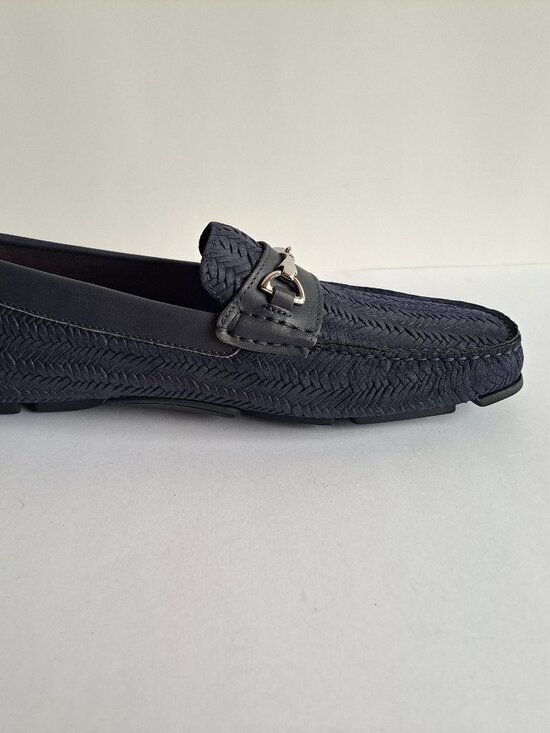 NEW Montemario Men\'s Blue Suede Leather Slip on Loafers Moccasin Shoes main image 11